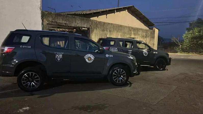 Viaturas da PM durante Operação Infiltrados, em Campinas
