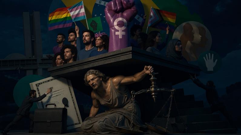 A comprovação de racismo e discriminação não exige mais nenhum comportamento direto, nenhum ato comissivo desempenhado por ninguém; basta que se constate algum tipo de “disparidade” na realidade. (Foto: Imagem criada utilizando Open AI/Gazeta do Povo)