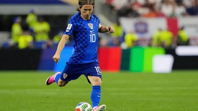 Luka Modric (Croácia) durante seu jogo de estreia da Copa do Mundo 2026.