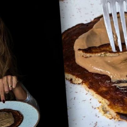 Panqueca proteica com 4 ingredientes de Ingrid Vasconcelos