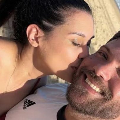 Filha de William Bonner e Fátima Bernardes é vista na praia com o namorado