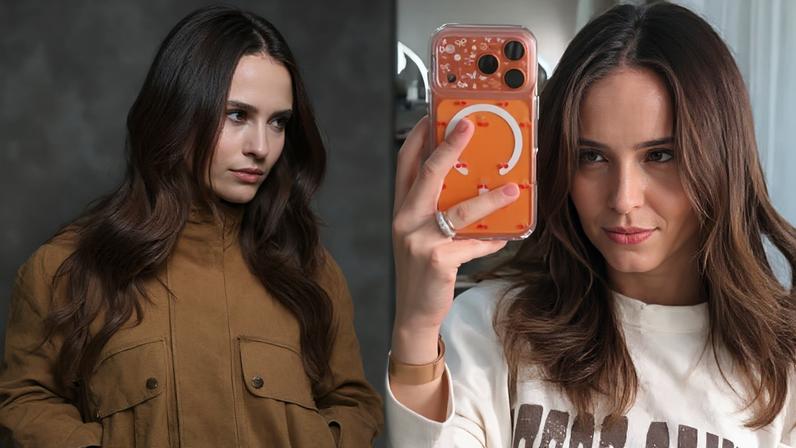 Larissa Manoela com aplique (à esquerda) e sem aplique (à direita) — Foto: Reprodução/ Instagram @larissamanoela