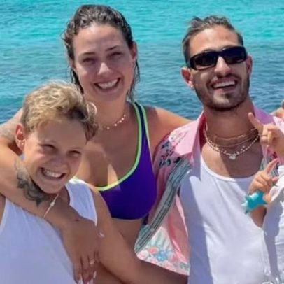 Carol Dantas cancela passeio após filho enfrentar jet lag
