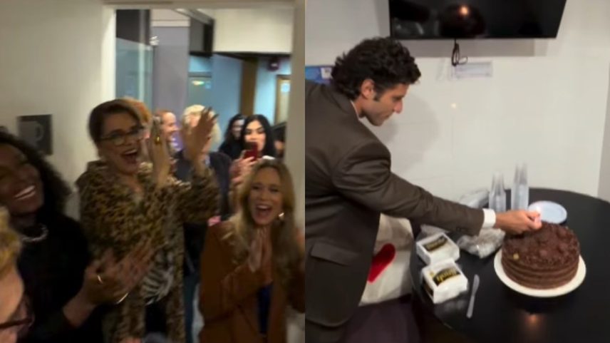 Elenco de 'Quem Ama Cuida' nos bastidores — Foto: Reprodução/ Instagram