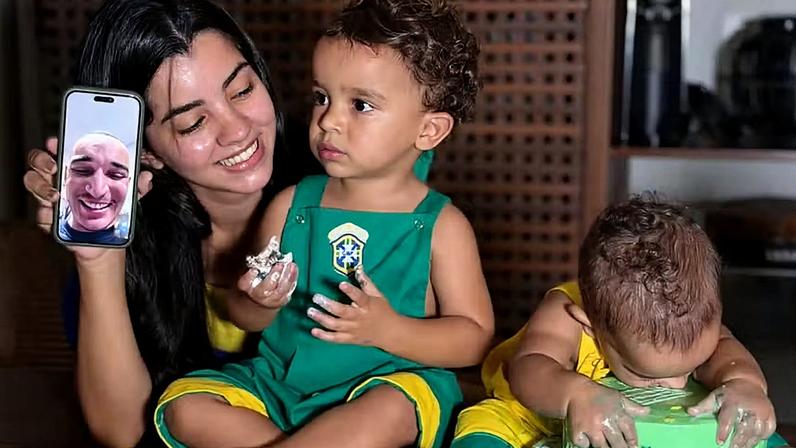 Ary Mirelle e João Gomes são pais de Joaquim e Jorge