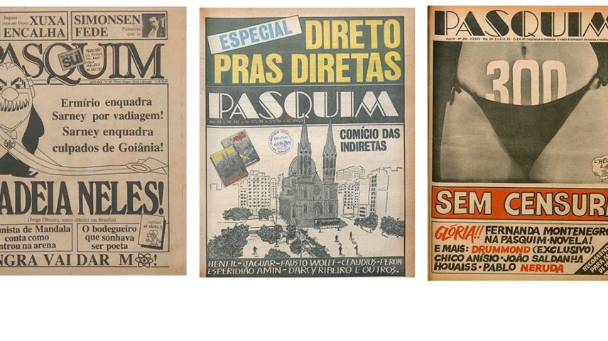 Capa de edição do jornal O Pasquim. Foto: Pasquim/Reprodução