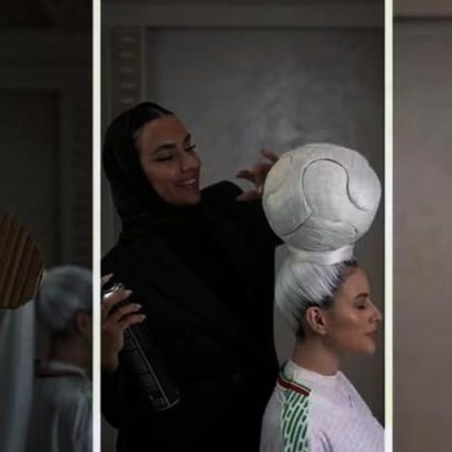 Cabeleireira iraniana cria penteado inspirado na bola da Copa e viraliza