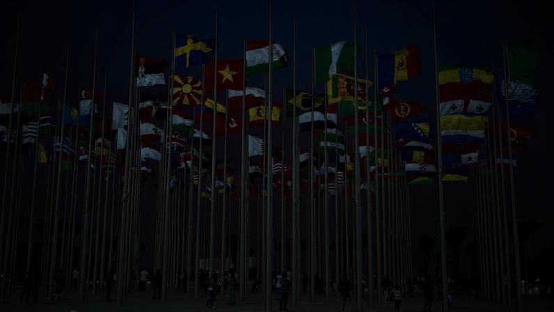 a bunch of flags that are next to each other