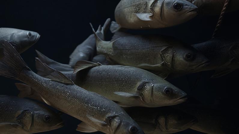 O robalo-europeu (Dicentrarchus labrax) é parente distante dos peixes conhecidos como robalo no Brasil.