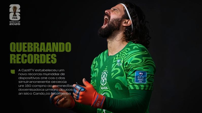 Postagem da Fifa exaltando a "CazéTV" pelo recorde de audiência na transmissão do jogo entre as seleções de futebol do Brasil e da Escócia em 24 de junho de 2026, que teve mais de 18 milhões de pessoas conectadas ao mesmo tempo