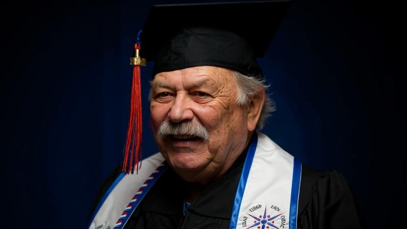 Após 60 anos, veterano do Vietnã conclui faculdade inspirado pelo neto