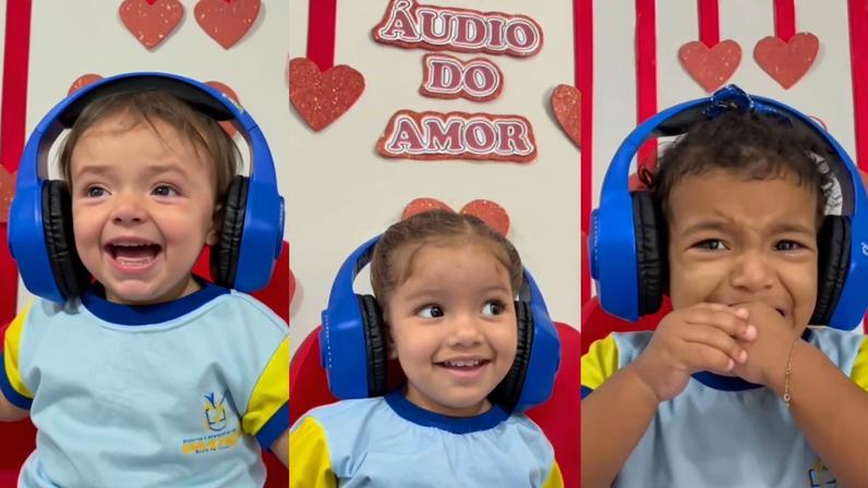 Reação de bebês à voz dos pais encanta a web; veja o “áudio do amor”