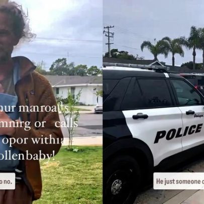 Mulher confunde pai cansado com morador de rua e liga para a polícia