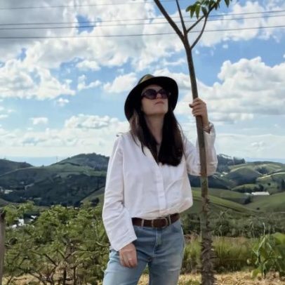 Apresentadora planta 2 mil árvores e recebe visita surpresa