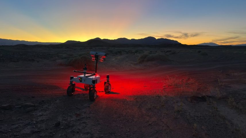 Developed at NASA’s Jet Propulsion Laboratory, ERNEST (Exploration Rover for Navigating Extreme Sloped Terrain) is used in a desert field test to help refine mobility hardware and autonomy software that could be used for a potential future long-range lunar rover mission.