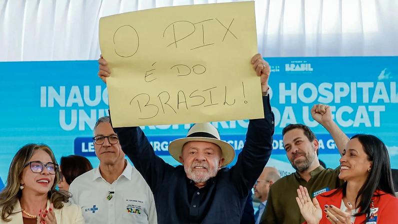 Lula usa defesa do Pix contra improvável ameaça à tecnologia por parte dos EUA. (Foto: Ricardo Stuckert / PR)