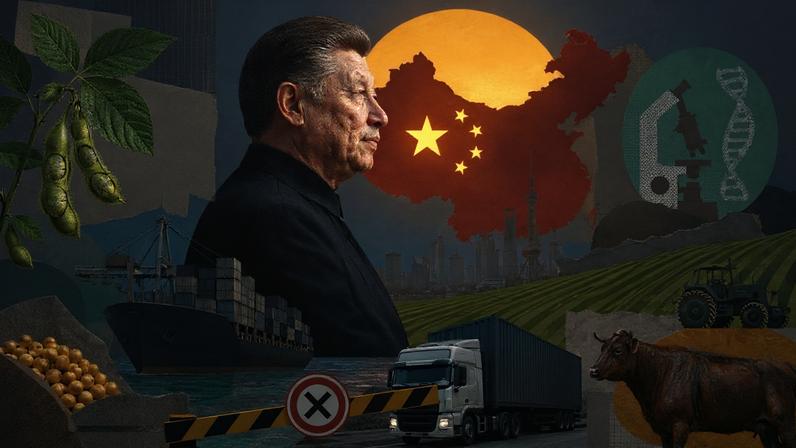 Em seu 15º Plano Quinquenal (2026-2030), China prioriza segurança alimentar, estabelecendo entre suas diretrizes redução nas importações, o que afeta diretamente o Brasil (Foto: Imagem criada utilizando ChatGPT Images/Gazeta do Povo)