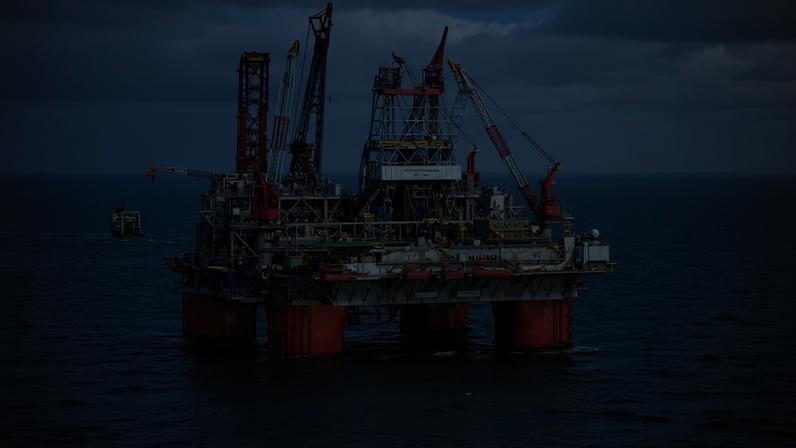 Plataforma de petróleo da bp no Golfo do México — Foto: Divulgação/BP
