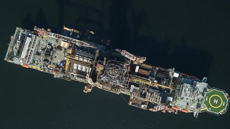 Sonda ODN-II (NS-42) usada pela Petrobras na perfuração do Poço Morpho da Foz do Amazonas
