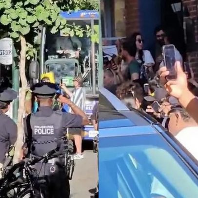 Policial filma festa de torcedores brasileiros nos EUA antes de Brasil x Haiti