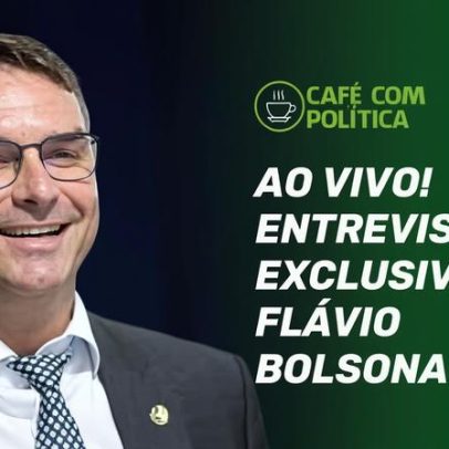 Senador Flávio Bolsonaro concede entrevista ao vivo ao O TEMPO