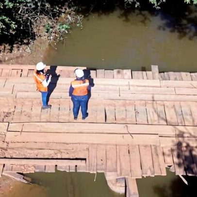 Ponte entre Montes Claros e Capitão Enéas é interditada após rompimento de viga