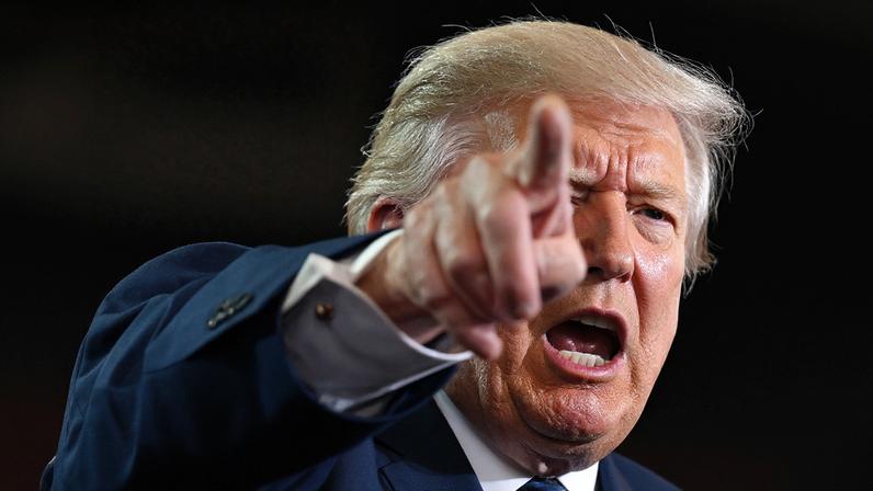 Presidente dos Estados Unidos, Donald Trump durante coletiva - Metropoles