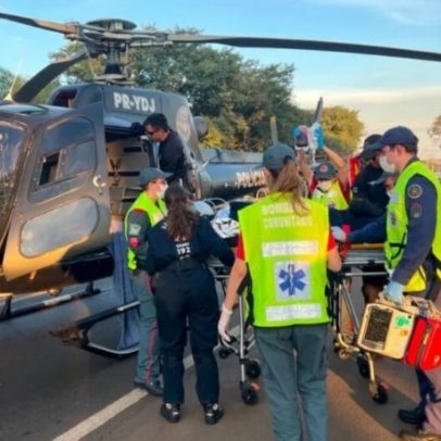 PRF recebe transfusão de sangue após atropelamento durante blitz