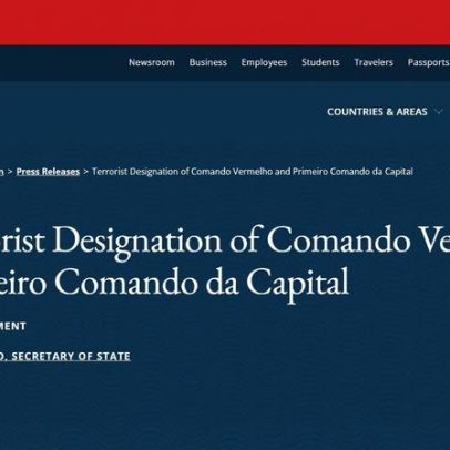 Classificação dos EUA de PCC e CV como terroristas entra em vigor