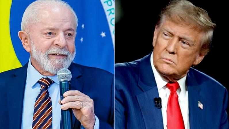 Nas imagens acima, Lula (à esq.) e Donald Trump (à dir.)