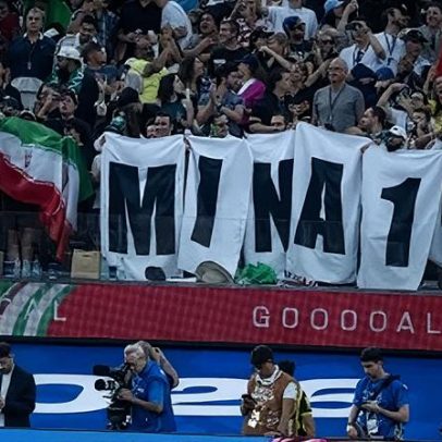Clima no estádio na estreia do Irã nos EUA