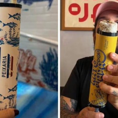 Tendência viral Push Pop Sushi chega aos cardápios brasileiros