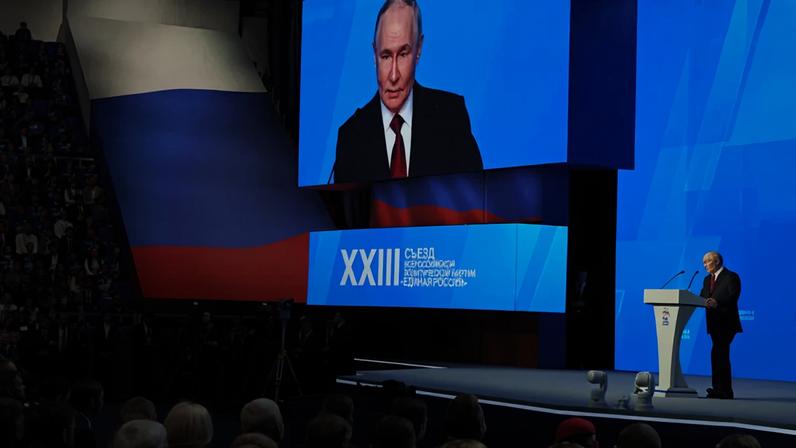 Imagem colorida de Putin