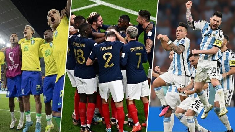 Seleções da Copa do Mundo (Fotos: AFP)