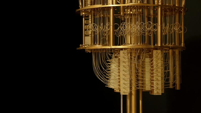 Computador quântico da IBM é exibido em laboratório em Nova York — Foto: Divulgação/IBM