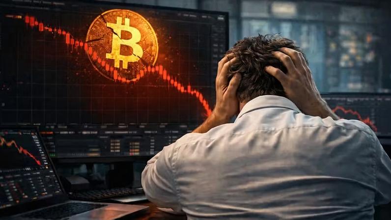 Crash do bitcoin — Foto: Imagem criada com inteligência artificial