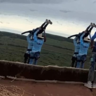 Salto aviãozinho em Rope Jump é considerado arriscado por especialista