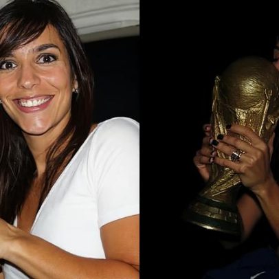 Ivete Sangalo resgata fotos com taça da Copa no dia de abertura