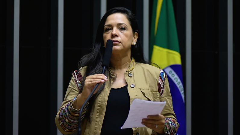 Priscila Costa, vereadora de Fortaleza, ganha projeção nacional após ser citada em vídeo de Michelle Bolsonaro que expõe divergência no PL. (Foto: Zeca Ribeiro/Câmara dos Deputados)