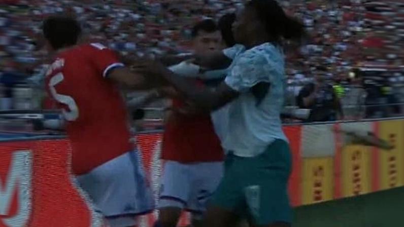 Rafael Leão, de Portugal, em amistoso contra o Chile