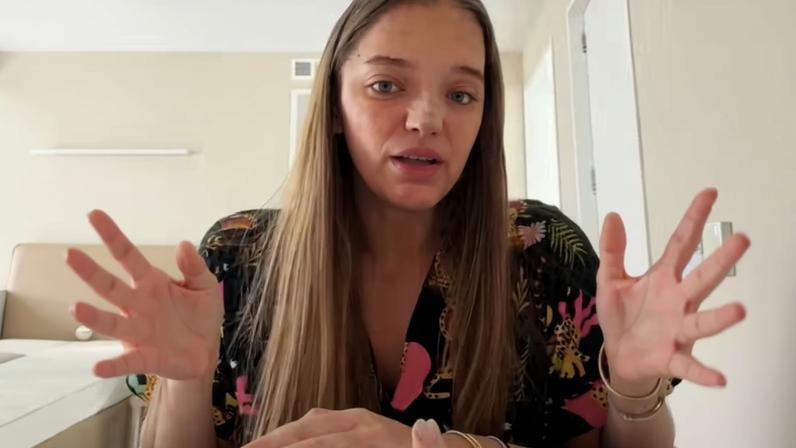 Um mês após rinoplastia, Rafaella Justus lamenta restrição durante viagem ao RJ — Foto: Reprodução/TikTok