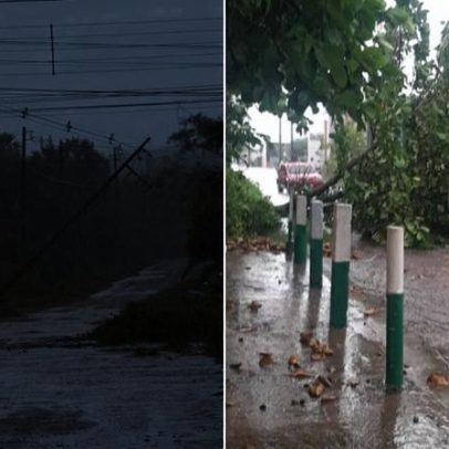 Microexplosão atmosférica causa danos em Piracuruca, PI