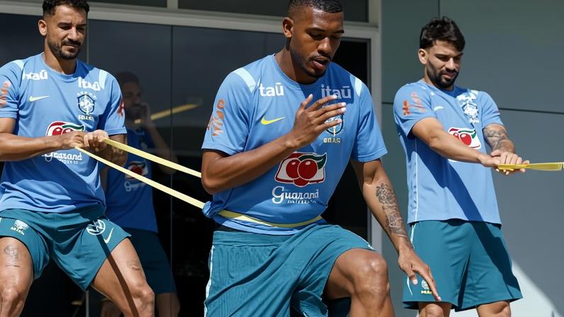 Rayan treina na Granja Comary