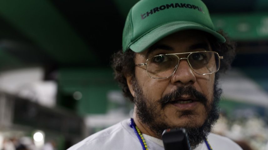 Marcelo D2 participa do velório do sambista Arlindo Cruz, na quadra da escola de Samba Império Serrano. Foto: Tânia Rêgo/Agência Brasil