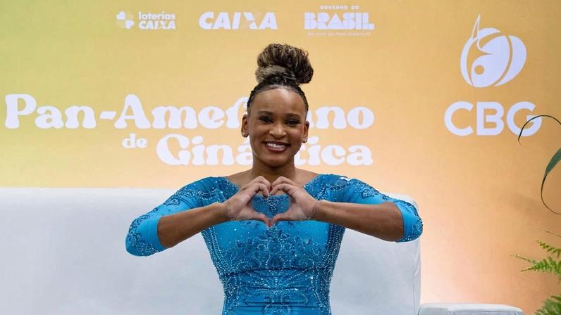 Rebeca Andrade é ouro no Pan do Rio