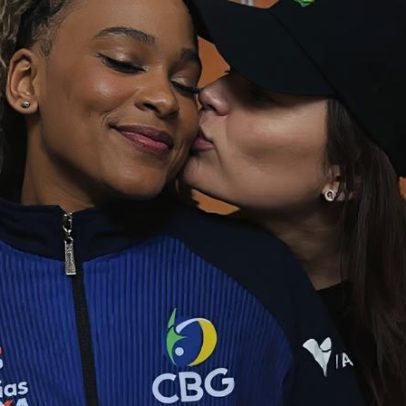 Equipe de Rebeca Andrade nega romance; post seria para amiga