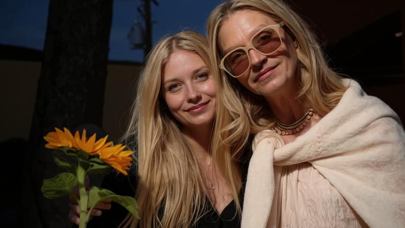 Rebecca Gayheart com a filha Georgia e o astro Eric Dane — Foto: Instagram/Divulgação