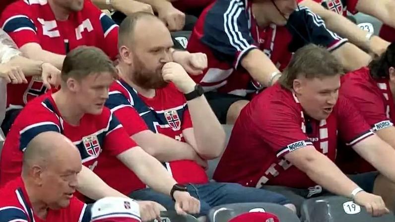 Torcedor norueguês que viralizou por não participar da comemoração de "remada viking".