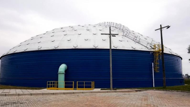 Novo reservatório da Sanepar amplia capacidade e reduz risco de desabastecimento em Curitiba, diz a empresa. (Foto: Divulgação/Sanepar)