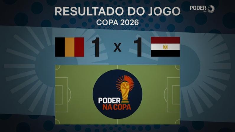 As seleções de Bélgica e Egito empataram por 1 a 1, pelo Grupo G da Copa